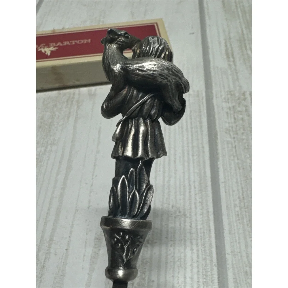 Vintage Reed & Barton Children of Christmas 1984 The Shepherd Boy Spoon in box
